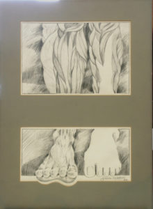 Creation, Sense and Sinew, Pt. I and Pt. II - Pencil (Diptych, Two Pictures)